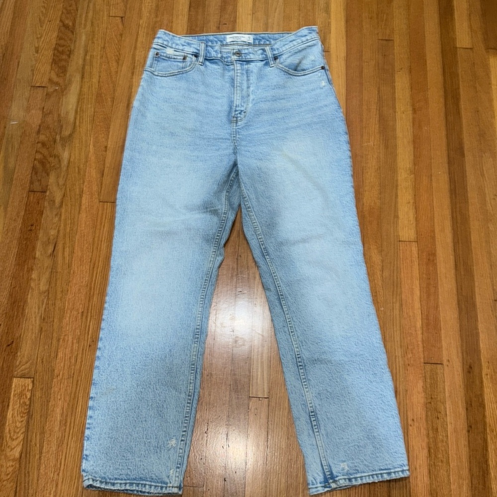 Abercrombie & Fitch Light Blue Straight Leg Jeans
